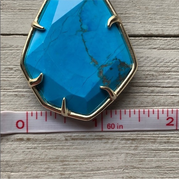 Kendra Scott Beatrix Aqua Blue Howlite Pendant Necklace New with tags! - Picture 8 of 12